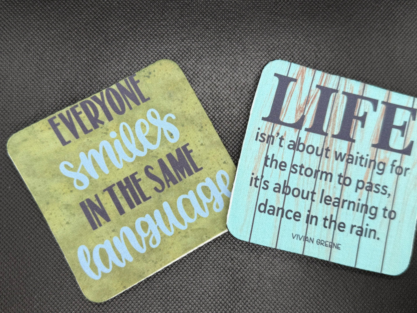 Cushioned Coasters with Character