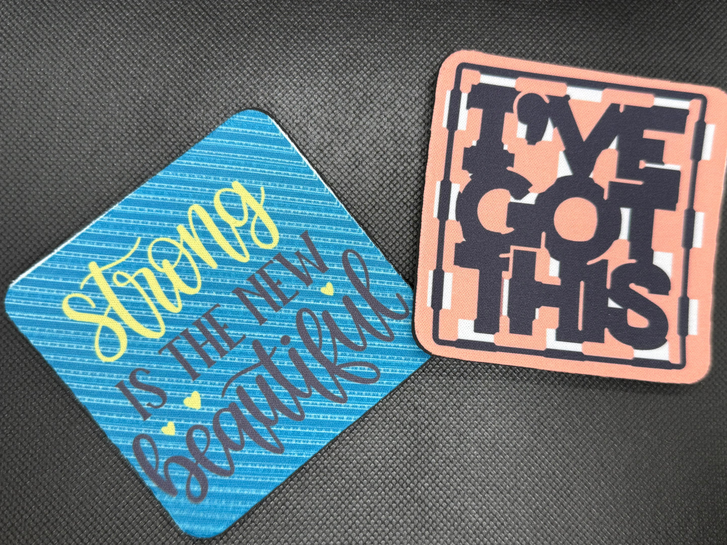 Cushioned Coasters with Character