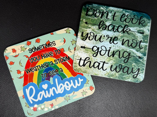 Motivational coasters